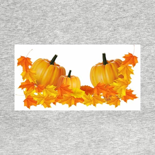 Pumpkins & Leaves by B10Designs